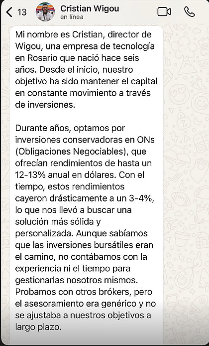 Testimonio cliente Aurora Advisors